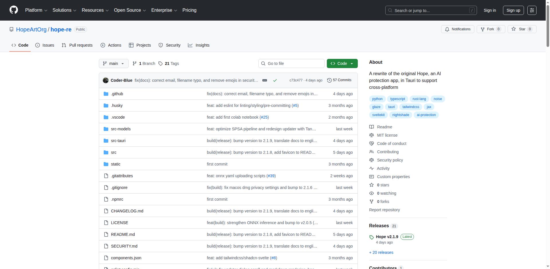 Kho mã nguồn mở Hope:Re